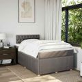 vidaXL Boxspring posteľ s matracom sivohnedý 120x200 cm látka