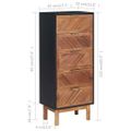vidaXL Komoda 45x32x115 cm akáciový masív a MDF