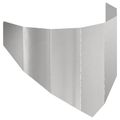 vidaXL Obrubník trávnika 100 x 45 cm Oceľ Strieborná