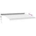 vidaXL Automaticky zaťahovacia markíza LED antracit a biela 500x350 cm