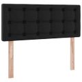 vidaXL Postel s úložným prostorem a matrací Čierna 120 x 200 cm