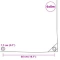 vidaXL Celta 650 g/m², 6x8 m, modrá