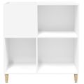 vidaXL Skrinka na platne biela 84,5x38x89 cm kompozitné drevo