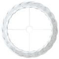 vidaXL Tienidlo na lampu biele Ø45x28 cm prútené