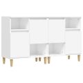 vidaXL Komoda 2 ks biela 60x35x70 cm spracované drevo