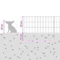 vidaXL Záhradný plot s kolíkmi 24 ks 55 x 30 cm Pozinkovaná oceľ
