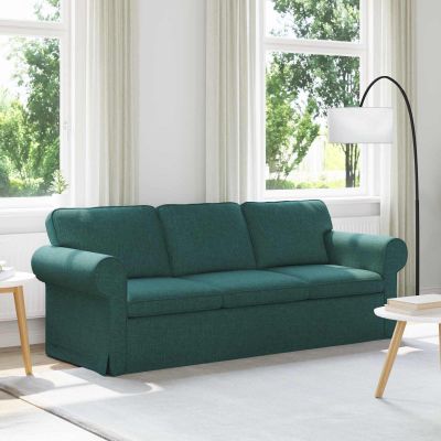 vidaXL Pohovka Tmavozelená 215 x 82 x 80 cm látka