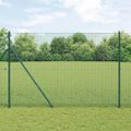 vidaXL Zváraná drôtená ohrada na upevnenie 10 x 1,5 m Zelená Sieťovina
