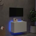 vidaXL TV nástenná skrinka s LED svetlami biela 60x35x41 cm