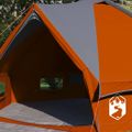 vidaXL Teepee stan pre 4 osoby 4 osoba Šedá a oranžová