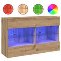 vidaXL TV nástenná skriňa 98,5 x 30 x 60,5 cm Remeselný dub