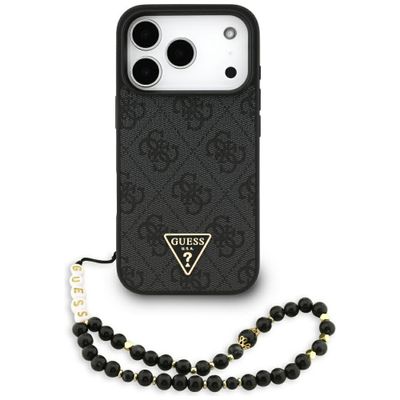 Obal Guess 4G Strap Triangle Logo MagSafe pre iPhone 17 Pro čierny