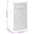 vidaXL Profesionálny pasívny hifi reproduktor 150 W čierny 37x37x64cm