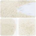 vidaXL Poťah na podložku 2 pcs HEERLEN Biela Ø 15 x 40 cm PV fleece