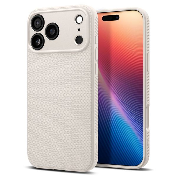 Puzdro Spigen Liquid Air pre iPhone 17 Pro Max Natural Titanium