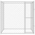 vidaXL Klietka pre psa Strieborná 200 x 200 x 200 cm Pozinkovaná oceľ