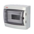 Rozvádzač Acqua 3908-TTB IP65, 8mod., na omietku, priehl. dvere, 215x235x110mm
