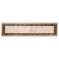 vidaXL Behúň MARSA Čierna 50 x 200 cm Polyester a PVC