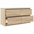 vidaXL TV skrinka Dub Sonoma 100x35x54 cm Konštrukcia dreva