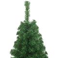 vidaXL Umelý vianočný stromček Zelená 150 cm PVC a Oceľ a Plast