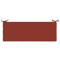 vidaXL Vankúš na lavičku SOEST 100% polyester Červená 100 x 40 x 5 cm
