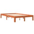 vidaXL Posteľ s matracom voskovo hnedá 140x200 cm masívna borovica