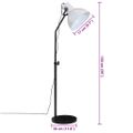 vidaXL Podlahová lampa 25 W biela 30x30x90-150 cm E27