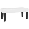 vidaXL Boxspring posteľ s matracom biela 80x200 cm umelá koža