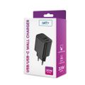 Setty charger 1x USB + USB-C 3A 20W black
