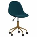 3086109 vidaXL Swivel Dining Chairs 6 pcs Blue Velvet(3x333499)