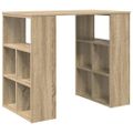 vidaXL Stôl Sonoma dub Kompozitné drevo 90 x 50 x 75 cm