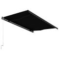 vidaXL Automaticky zaťahovacia markíza 400x300 cm antracitová
