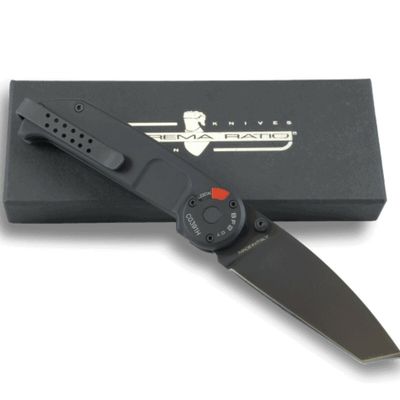 Extrema Ratio 04.1000.0146/BLK BF2 CT Black taktický vreckový nôž 8,7 cm, celočierny, hliník