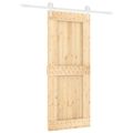 vidaXL Posuvné dvere Prírodná a biela 85 x 210 cm