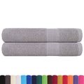 vidaXL Saunové osušky FROGN 2 ks sivé 80x200 cm 360 g/m²