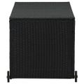 vidaXL Záhradný úložný box, čierny 120x65x61 cm, polyratan