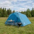 vidaXL Tunelový stan 4-miestny Modrá 185T Polyester s PU náterom