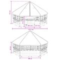vidaXL 6 panelový psí výbeh 177,5 x 154,5 x 112 cm Plast Biela