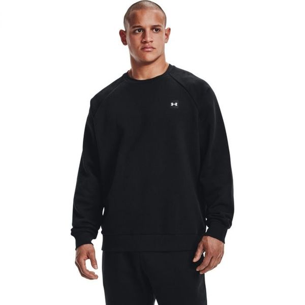 Pánska mikina Rival Fleece Crew čierna - Under Armour, veľkosť S