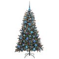 vidaXL Umelý vianočný stromček Zelená 150 cm PVC, plast a oceľ