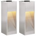vidaXL Solárna LED chodníková lampa 2 ks Teplá biela 18 x 18 x 50 cm