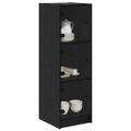 vidaXL Highboard Čierny dub 35 x 37 x 109 cm Kompozitné drevo