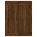 vidaXL Vysoká skrinka hnedý dub 69,5x34x180 cm spracované drevo