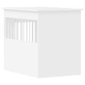 vidaXL Nábytková prepravka pre psa biela 55x80x68 cm kompozitné drevo