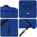 vidaXL Slnečník 351 x 250 x 253 cm Polyester a hliník Azurblue