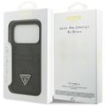 Guess 4G Double Card Triangle puzdro pre iPhone 17 Pro čierne
