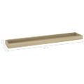 vidaXL Terasové nástenné police 2 ks dub 80x15x4 cm MDF