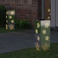 vidaXL Solárne LED svetlo na chodník 2 ks Teplá biela 18 x 18 x 50 cm