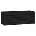 vidaXL Úložný box čierny 89x36,5x33 cm masívna borovica
