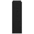 vidaXL Regál na topánky čierny 60x25x81 cm spracované drevo